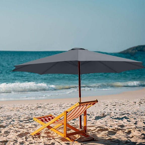 118 Inches 8 Ribs Large Outdoor Patio Umbrella Market Table Umbrella-UV Resistant,190T Heavy-Duty Rainproof Pool Umbrella,Umbrella Replacement Canopy Replacement Top Cover (Frame Not Included)