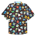 thumbnail image 1 of $118 Tommy Bahama Veracruz Cay Tropic Travels S/S Camp Shirt (Color: Black, Sm), 1 of 1