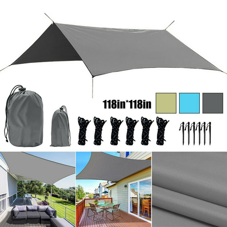 118'x118'Hammock Rain Fly Waterproof Tent Tarp Cover Lightweight