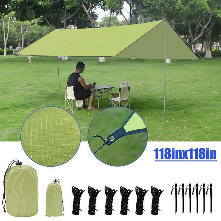 118'x118'Hammock Rain Fly Waterproof Tent Tarp Cover 118'x118'Hammock Rain Fly Waterproof Tent Tarp Cover