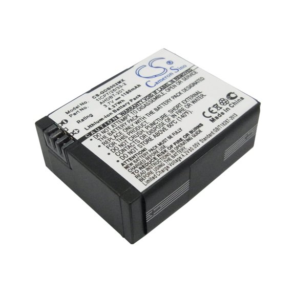 1180mAh AHDBT-201 Battery GoPro Hero 03, Hero 3, Hero3 Silver Edition