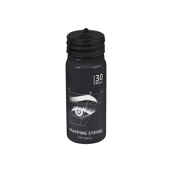 1181.1inch Bottle Tattoo Ink Line Ruler, Positioning Lines for Eyebrow Ink, Tattoo Tools, Black