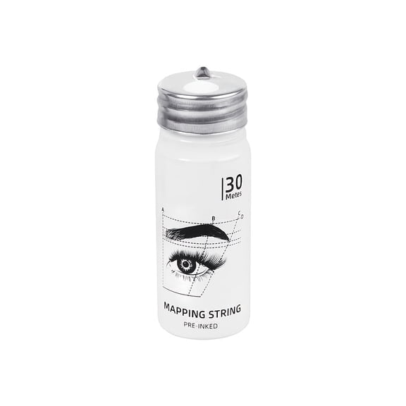 1181.1inch Bottle Tattoo Ink Line Ruler, Positioning Lines for Eyebrow Ink, Tattoo Tools, White