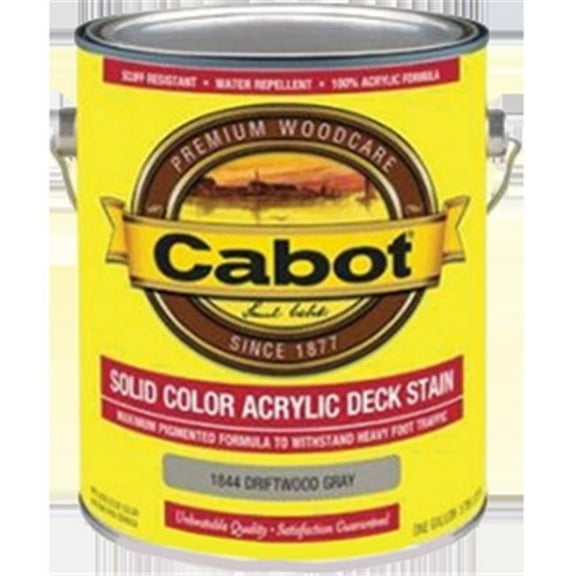 11844 1 Gallon- Driftwood Gray Solid Color Decking Acrylic Stain - Driftwood Gray - 1 Gallon