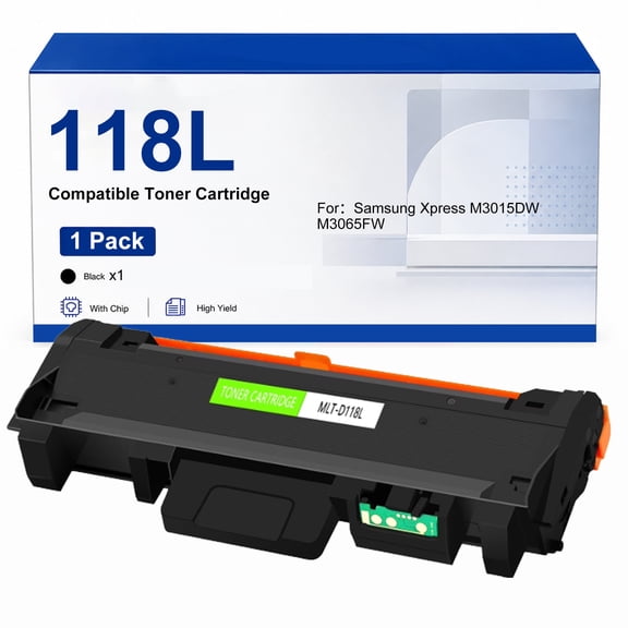 MLT-D118L Toner Cartridge Compatible with Samsung Xpress M3015DW M3065FW Printer(1 Pack)