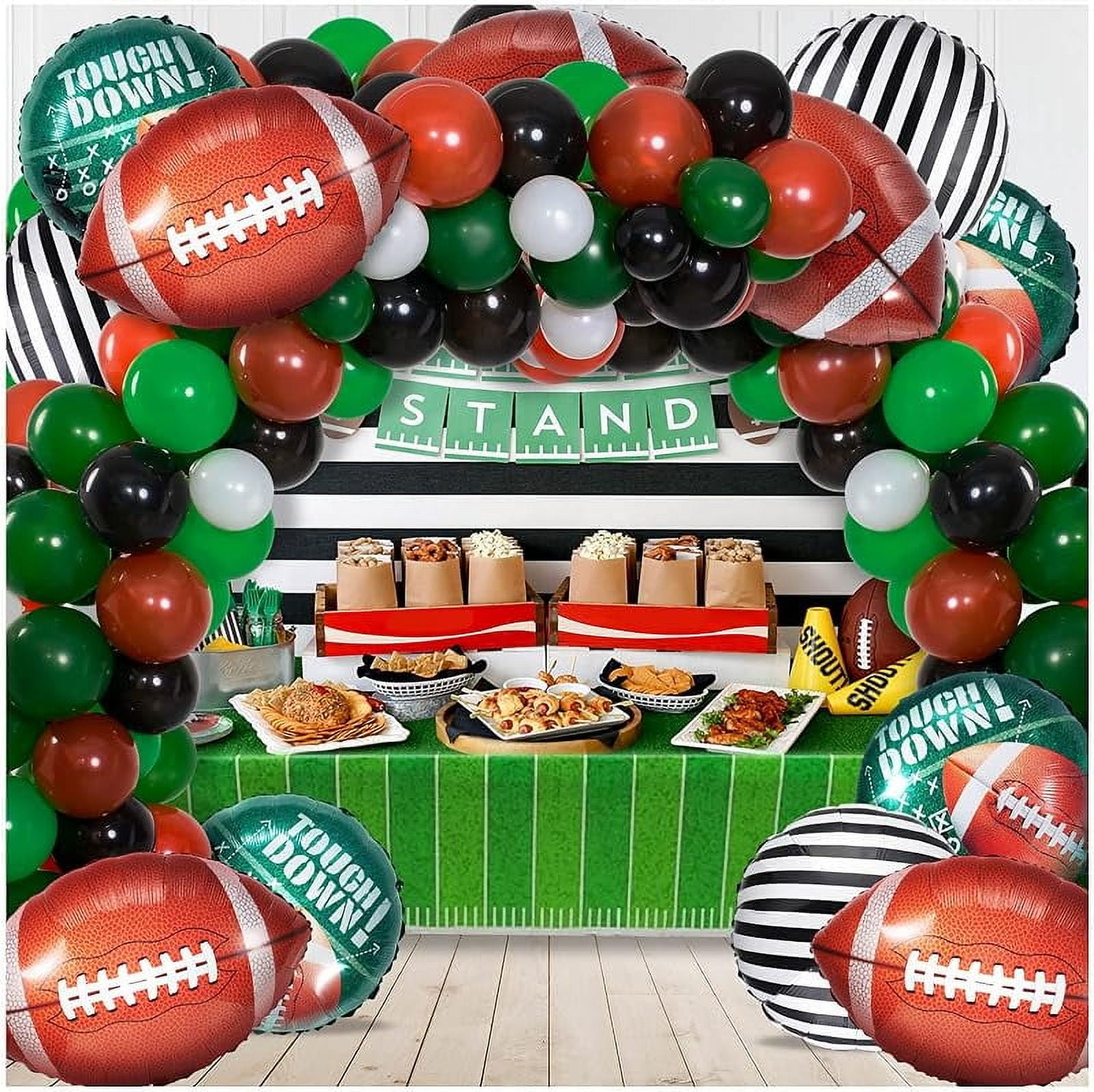 137-Piece Football Balloon Garland Kit - Sport Theme Birthday Party Decoration Set