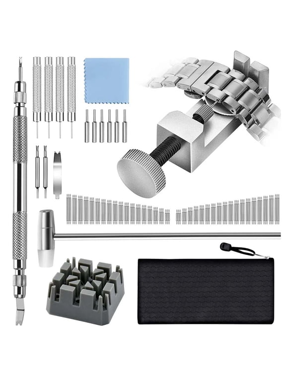118pcs Watch Band Tool Kit, Watch Band Repair Tool Kit, Watch Band Link Pin Removal Tool