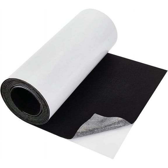 118x11.8 inch Black Self Adhesive Felt Roll Large Felt Fabric Shelf Liner for DIY Projects Jewelry Box Drawer Liner Handmade Home Decor Making 2mm Thick for DIY