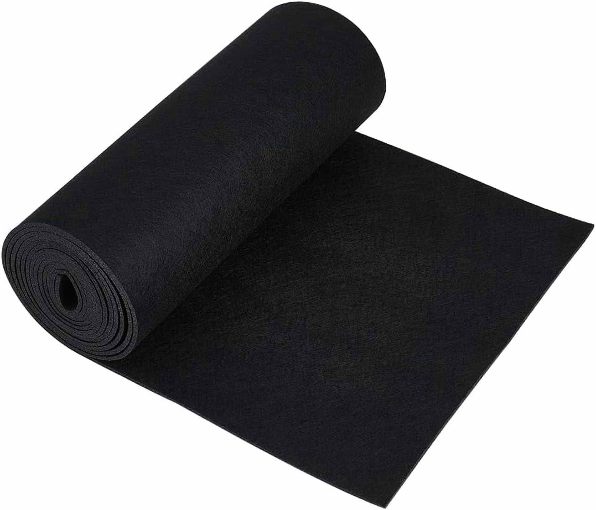 118x11.81 Inch Black Felt Roll 3mm Thick Craft Felt Fabric Soft Fabric Sheets for DIY Arts Crafts Decorations Patchwork Sewing Costumes Black