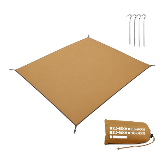 IFRINID 9.8 x 9.8 ft Waterproof Camping Ground Tarp, Foldable 210D Oxford Cloth Picnic Mat, Tent Footprint for Camping, Hiking, Beach and Outdoor Activities