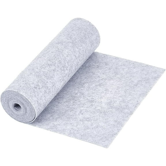 118x9.45inch Light Grey Felt Roll Non Woven Felt Fabric Craft Felt Fabric for Patchwork Sewing Deocoration Craft DIY 1mm Thick