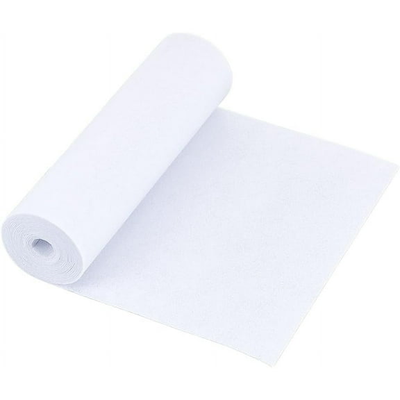 118x9.45inch White-Grey Felt Roll Non Woven Felt Fabric Craft Felt Fabric