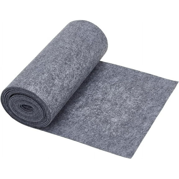 118x9.4inch Felt Fabric Roll Gray Polyester Felt Fabric Premium Felt Roll Felt for Felt Table Mats DIY Craftwork Sewing and Patchwork 2mm Thick Gray