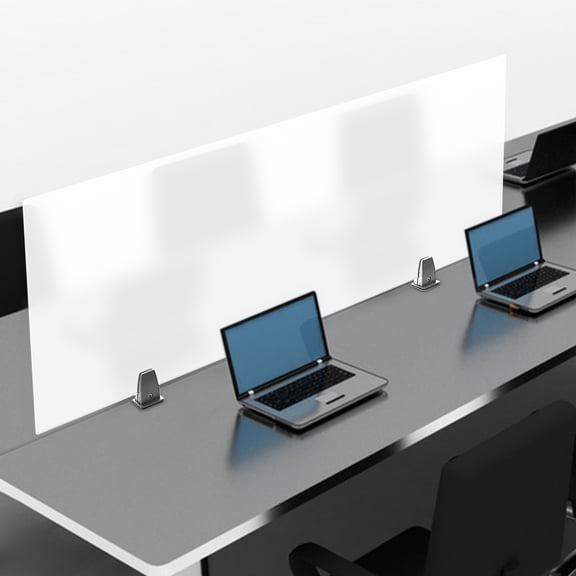 119.38*45.7*5.1cm Indoor Office Partition Desk Divider Acrylic Desktop Privacy Panel Privacy for Classrooms Offices Reception Stations