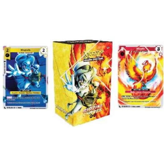 MetaZoo 2025 Base Set Blazing Charge Flex Deck (80 Cards, Deck Box, Playmat & 3 Booster Packs)