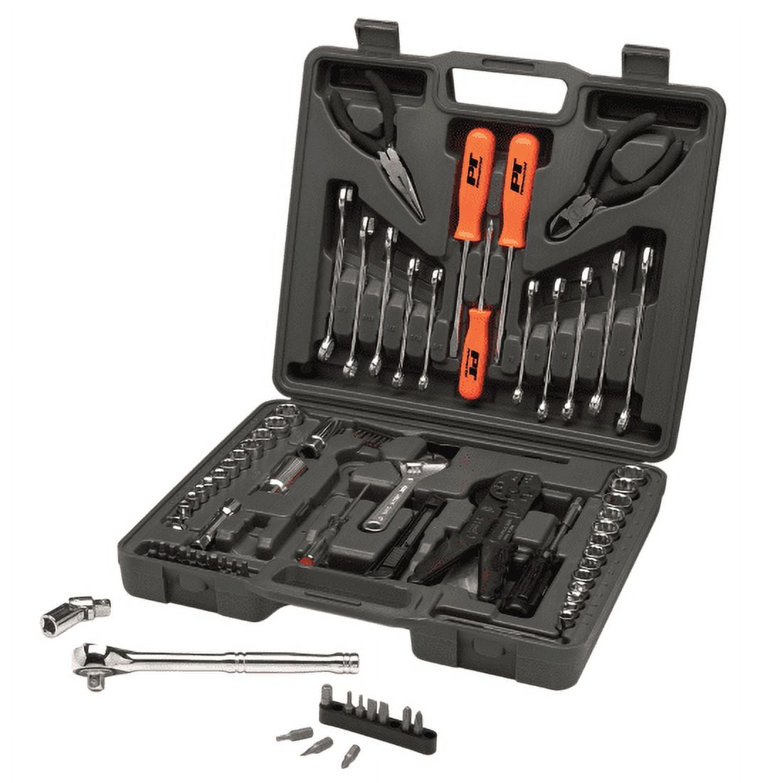 Gray 119-Piece Multi-Use Household Tool Set with Plastic Case