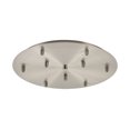 thumbnail image 1 of 119-SN-Innovations Lighting-Custom Cord-9 Light Round Multi Port Canopy in Transitional Style-17.75 Inches Wide by 1.63 Inches High   Satin Nickel, 1 of 1