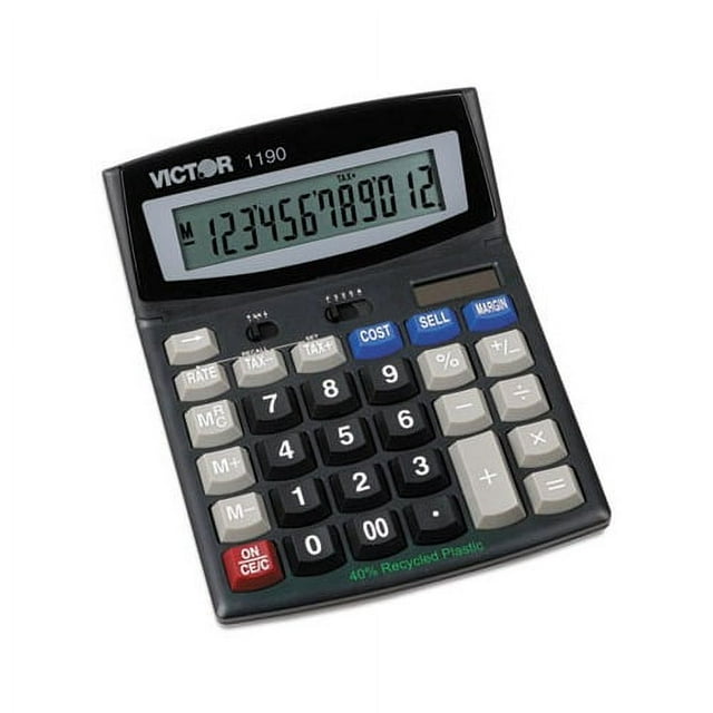 1190 Executive Desktop Calculator 12-Digit LCD
