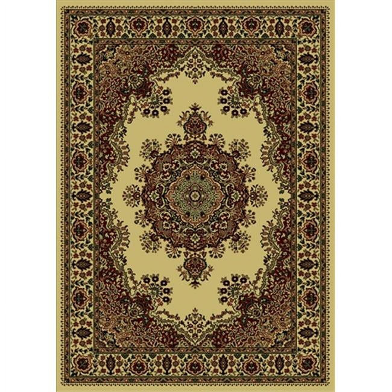 Italian Rug Texture 1191-2222-IVORY Castello Rectangular Ivory Traditional Italy Area Rug ...