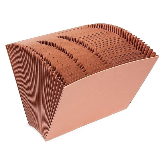 119107 Letha-Tone Expanding File 1-31 Index Letter Size Brown