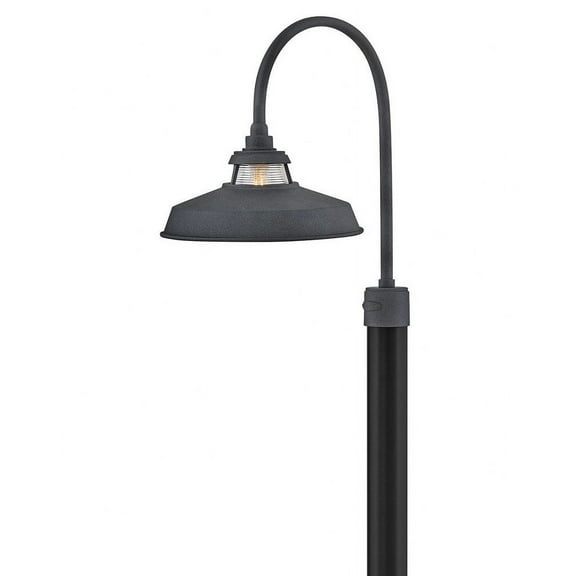 1191DZ-Hinkley Lighting-Troyer - 12W 1 LED Outdoor Medium Post Mount Lantern-22.25 Inch Tall and 14 Inch Wide-Aged Zinc Finish