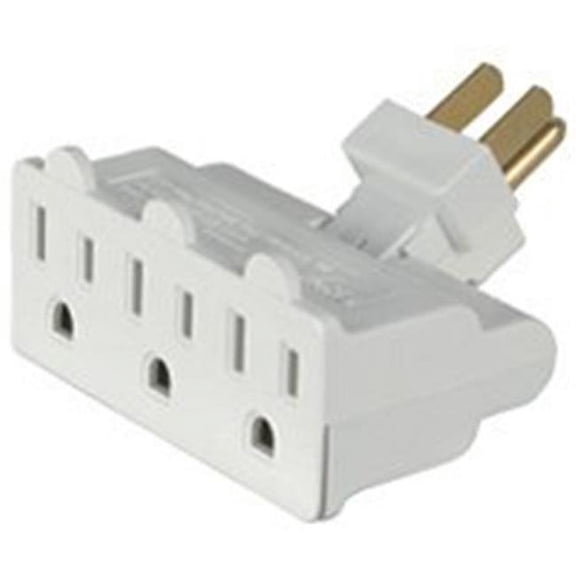 1192W-SP Swivel Three Outlet Tap, White