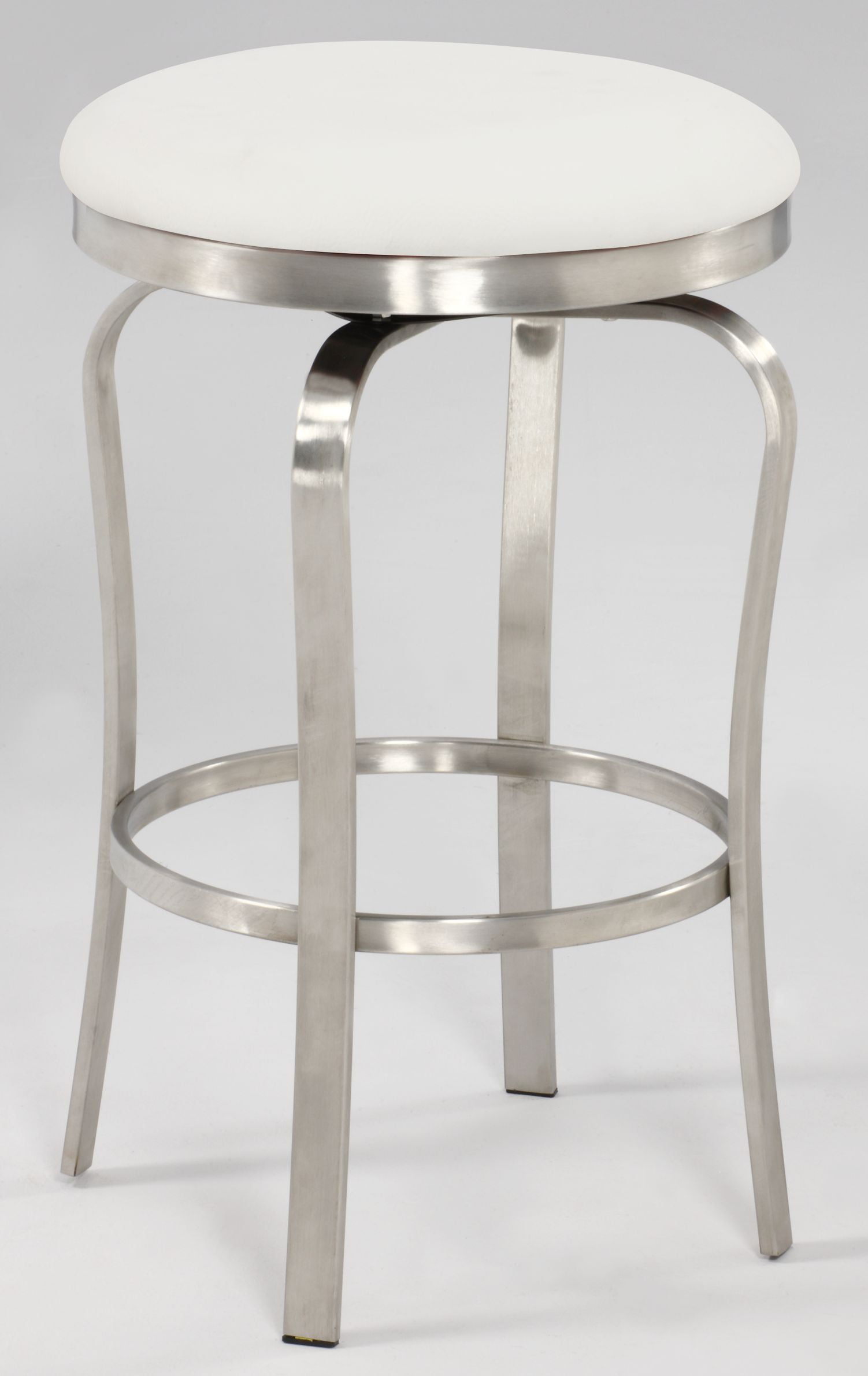 1193 Bella Vita Modern Backless Counter Stool in White - Walmart.com