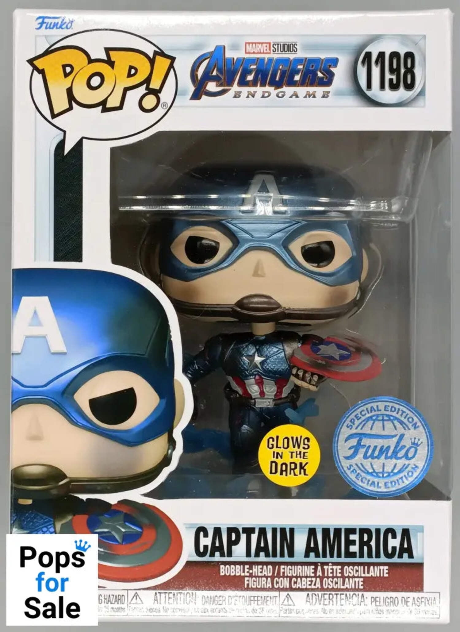 1198 Captain America (w/ Mjolnir and Broken Shield) Metallic