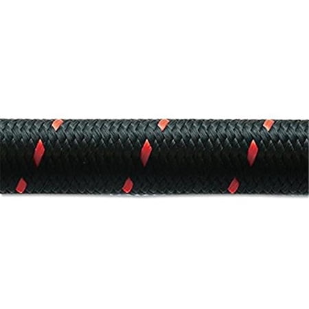 11980R 20 ft. 10AN Nylon Braided Flex Hose, Roll of Black & Red