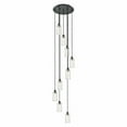 thumbnail image 1 of 119B-9P-BK-G434-7SDY Innovations Lighting Crown Point - 9 Light Cord Hung Pendant-11.25 Inch Tall and 19.25 Inch Wide-Matte Black Finish-Seedy Glass, 1 of 1