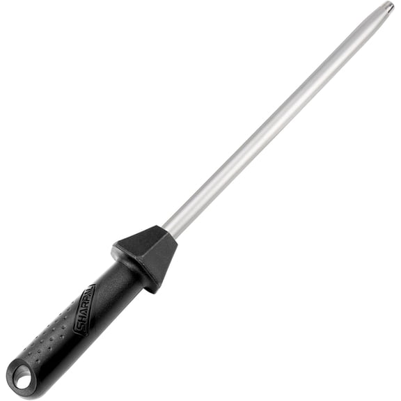 119N Diamond Sharpening Steel Professional Knife Sharpener | Solid Honing Rod Built-In Angle Guides, Sharpens & Realigns Edges, Polishes Edges, For Chef & Kitchen Knives