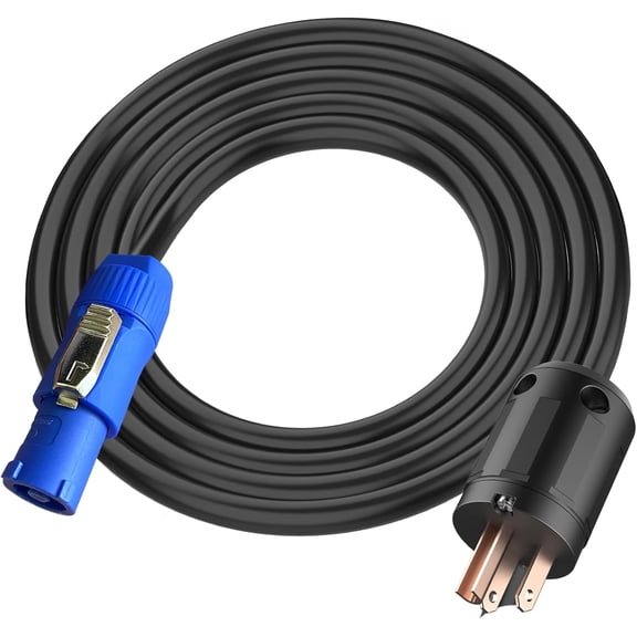 11AWG PowerCON Cable,NEMA 5-15p to PowerCON Connector,PowerCON Power Cable 20A 3 Pin PowerCon Input Male Connector Extension Power Wire for Outdoor Stage Light LED Screen-6FT