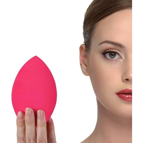 11CM Make Up Beauty Sponges Blender BIG for & (1x Small 1x Large) -With 2 Sponge Holder- APPLICATION for Foundation/ Tan//Blending/Setting/