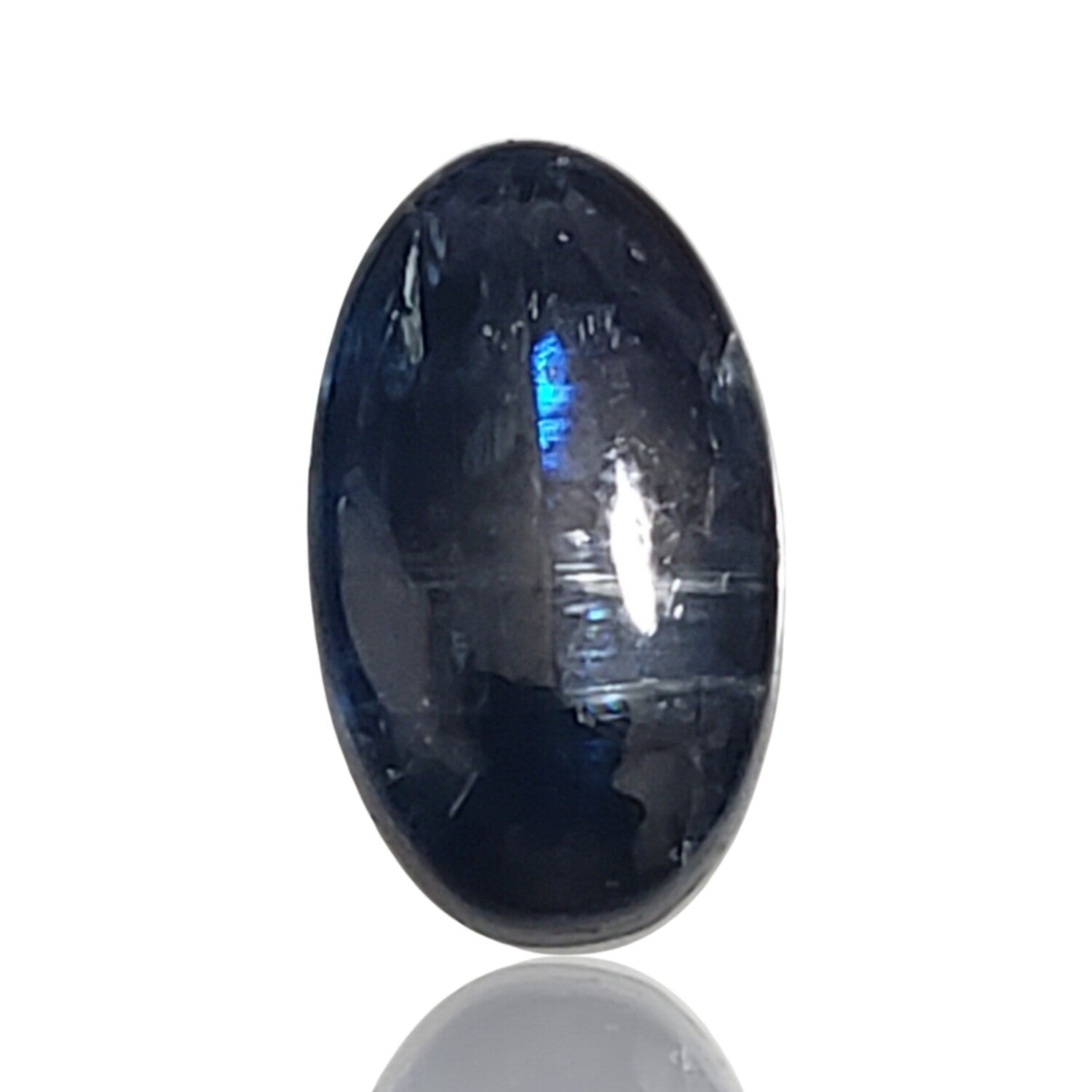 Cabochon en Cyanite Ovale 12x16mm | Création Bijoux Naturelle