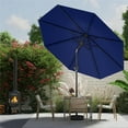 thumbnail image 1 of 11FT Large Outdoor Patio Umbrella - Durable UV Protection, Waterproof, and Windproof with Easy Push Button Tilt and Crank System, Perfect for Backyard, Beach, and Poolside Shade, 1 of 9