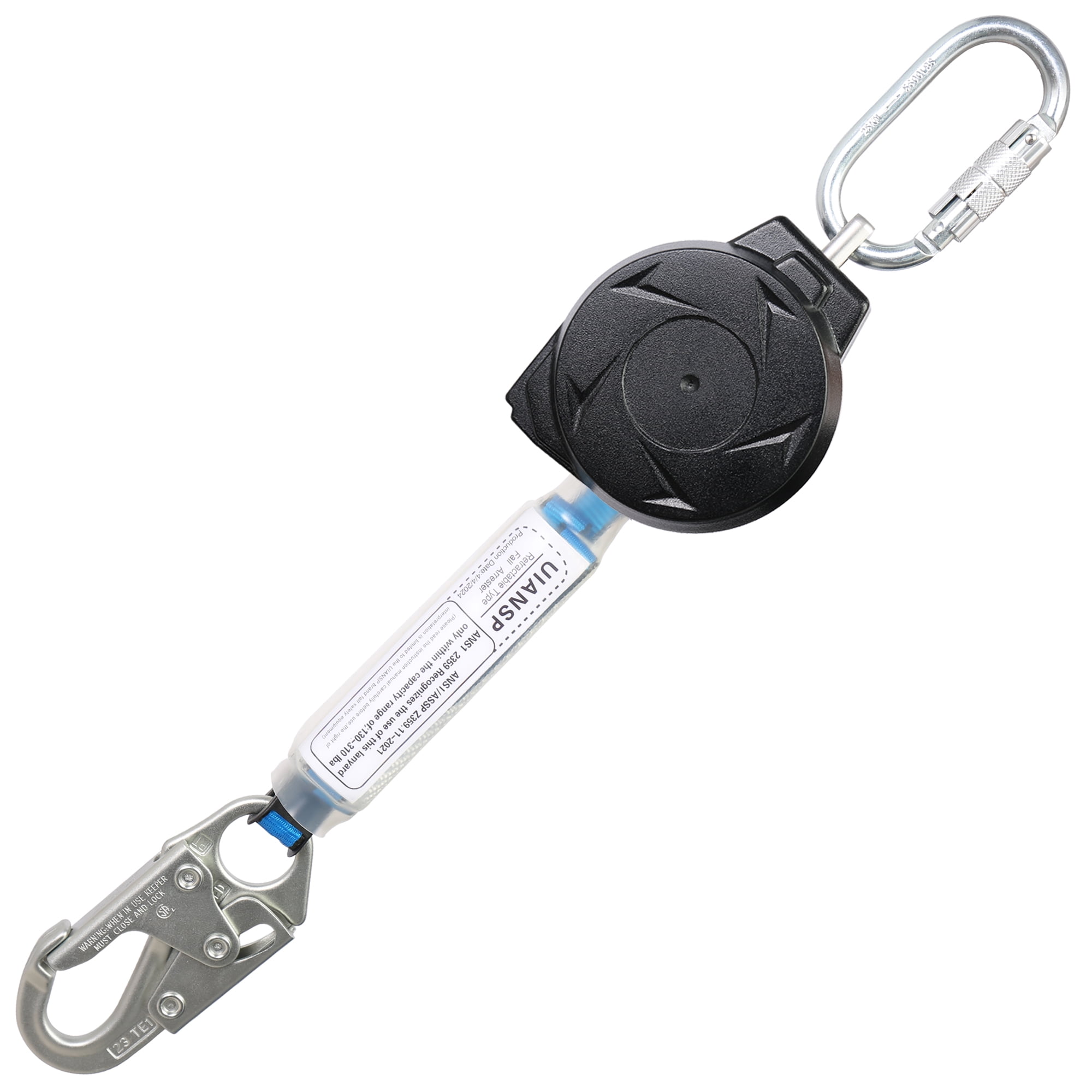11FT Self Retracting Lifeline Fall Protection Retractable Safety ...