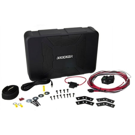KICKER - Hideaway 8" Subwoofer with Enclosure and Integrated 150W Amplifier - Black