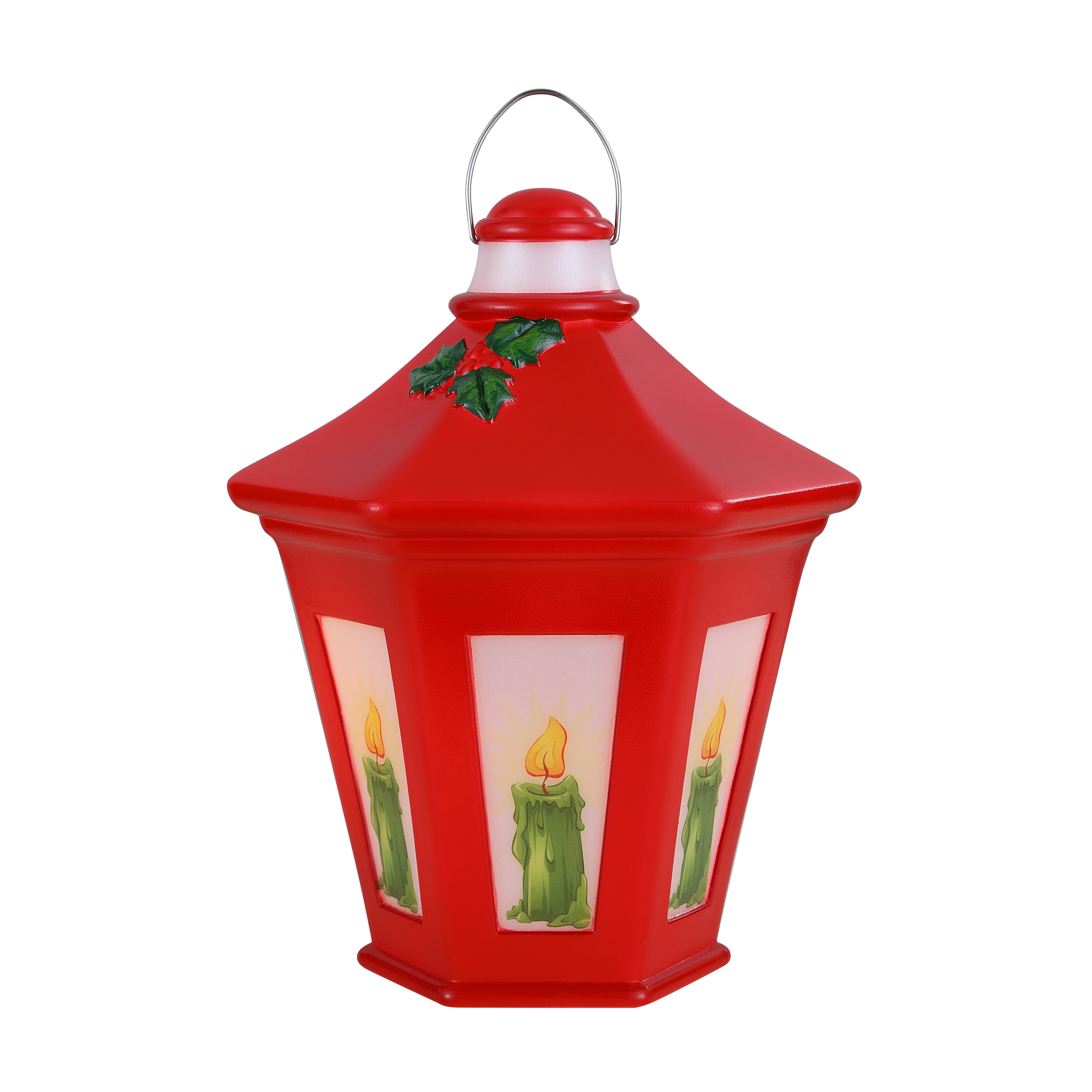 Mr. Christmas 11-inch Blow Mold Lantern, Red