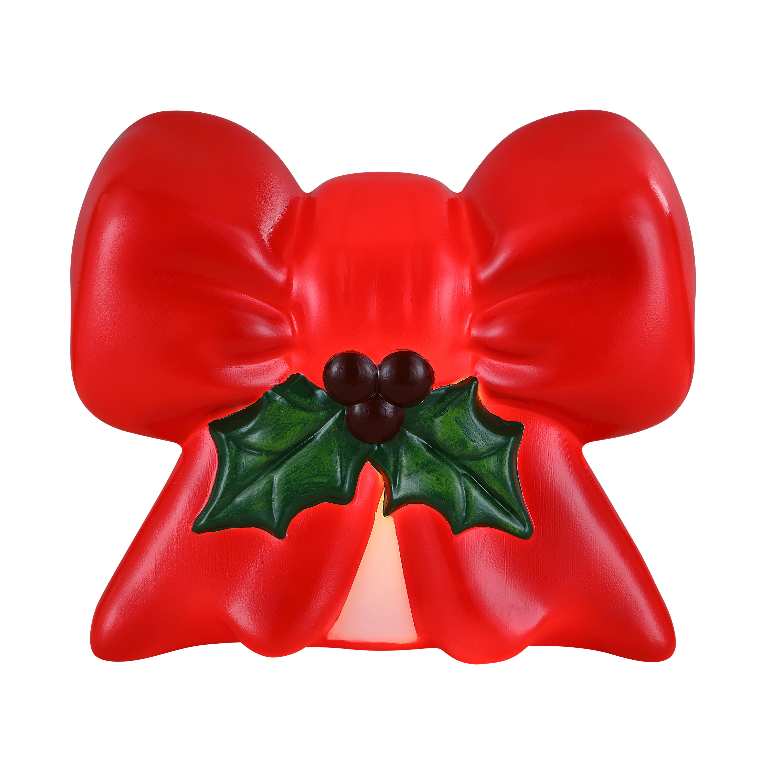 Mr. Christmas 11" Red LED Blow Mold Bow Decoration