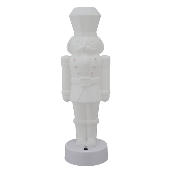 Light-Up Blow Mold Paint-it-Yourself Nutcracker Christmas Decoration, White, 11", by Holiday Time