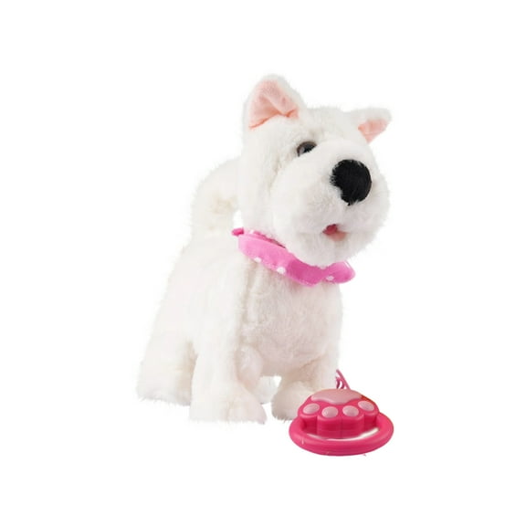 11In Animated Plush Westie Dog Toy Realistic Interactive Pet with Sounds Repeats What You Say and Sings Songs for Gift