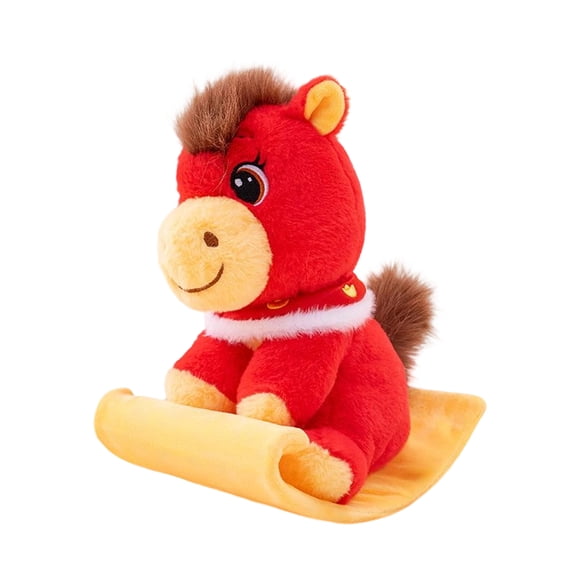 11Inch Rocking Horse Stuffed Animal – Soft Plush Material, Ideal Present for Animal Enthusiasts & Collectors