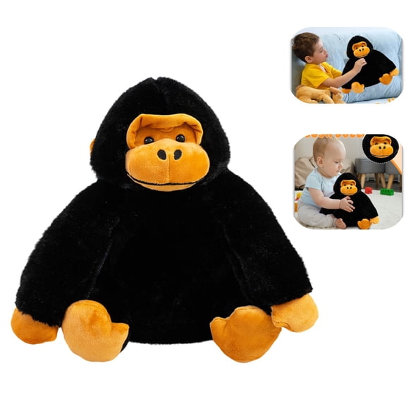 11Inch Soft Gorilla Plush Toy, Stuffed Animal For Stress Relief, Kids Adults Sensory Plushie, Desktop Fidget Toy, Home Nursery Decor Gift,A