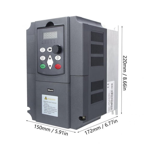 11KW 220 To 380V VFD Frequency Inverter 1 Phase Input To 3Phase Output Motor Speed Control Frequency Drive Converter 50/60Hz