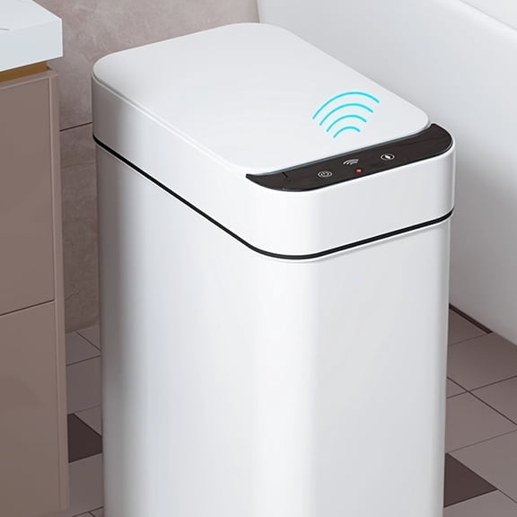 11L/2.91-Gallon Automatic Motion Sensor Trash Can - Touchless Smart Bin for Kitchen, Bathroom, Office & Home (White)