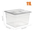 11L HighQuality Sous Vide Container Water Tank with Lid for Precise