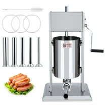 11LBS/5L Sausage Stuffer,Stainless Steel Sausage Filler with 4 Stuffing Tubes,Dual Speed Heavy Duty Sausage Maker Machine,Meat Stuffer for Commercial and Home