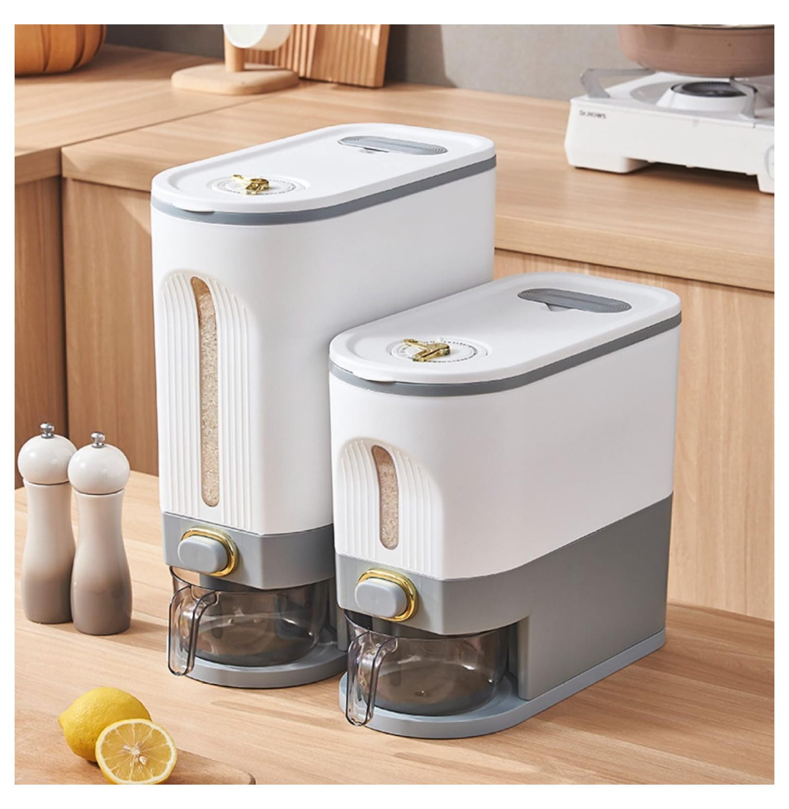 Shop Rice Dispenser Temu Rice Dispensers For Sale Tiajingzi 10KG Rice Dispenser Container ...