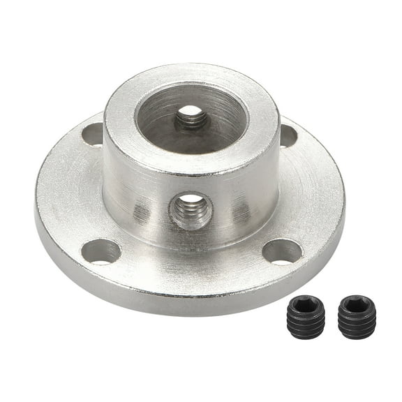 11MM Inner Dia H13*D18 Rigid Flange Coupling Motor Guide Shaft Coupler Connector Silver Tone for DIY Parts