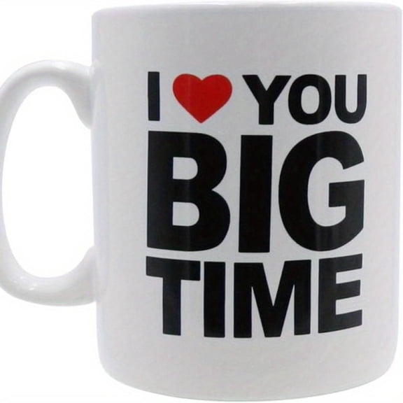 11Ozmug Extra Large Coffee Mugs Generous Servings Big Beverages with a Handle Tall Fun Coffee Enthusiasts XL Coffee Cups I LOVE YOU A LOT